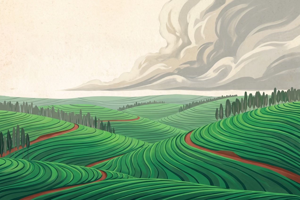 この産地の描かれた風景