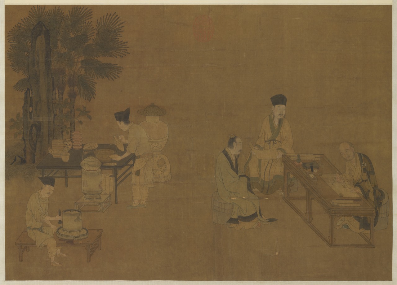 Grinding Tea