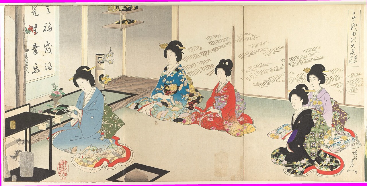 Chiyoda Inner Palace: Flower Arranging in Turn (Chanoyu mawaribana)
